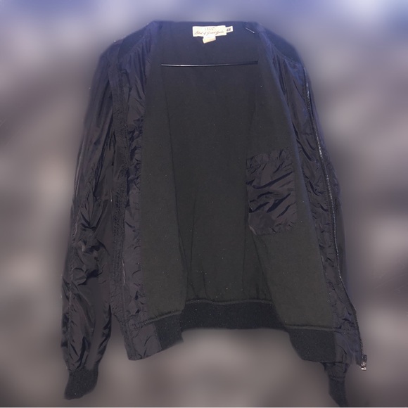 Men’s Black Bomber Jacket - Picture 3 of 3